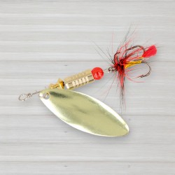 Блешня обертова ZEOX Reactive Long № 2, 6г, колір 002 Gold